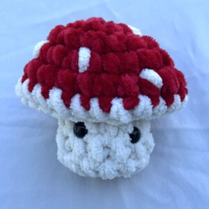 Magnificent Mia Mushroom Popper, Ivory/Red