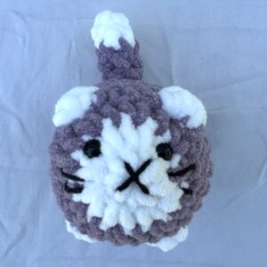 Loaf Kitten, Purple/White