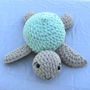 Sea Turtle mint shell and sand body