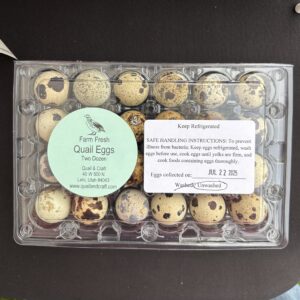 Farm Fresh Quail Eggs
