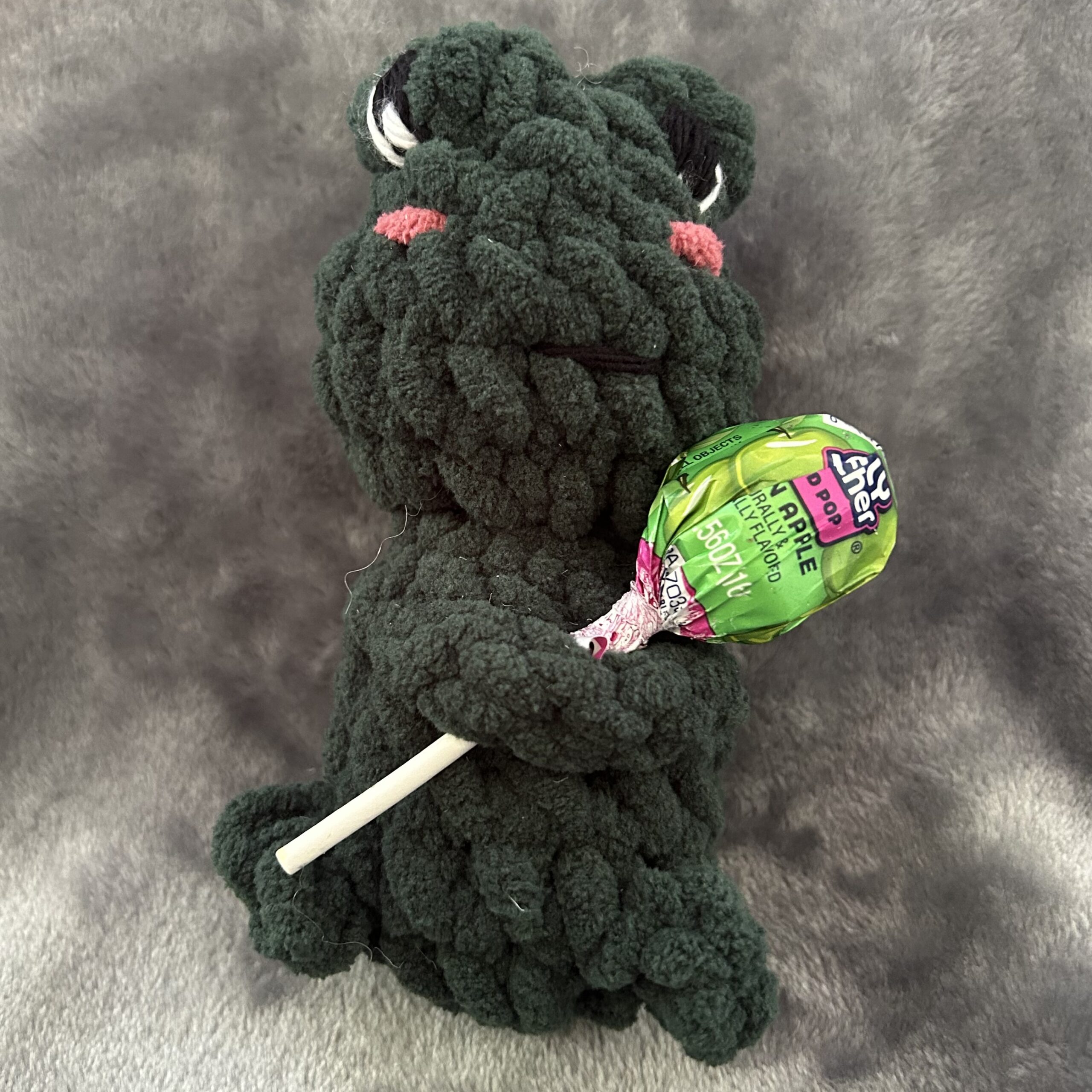 Huggy Frog - dark green